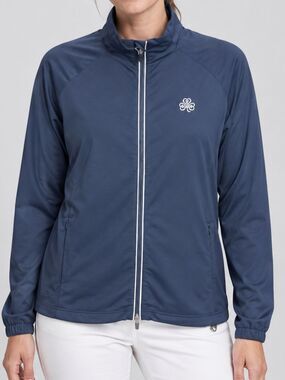 Kate Lord Navy Zip Jacket Women's Sz. L
